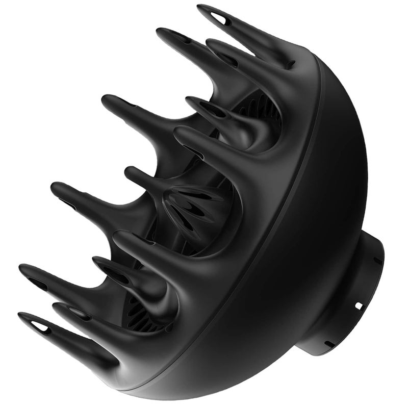 YingEnter Black Orchid Hair Diffuser, Hair Dryer for BlowDryers with 1.7-1.8 inch Diameter Nozzle, suitable for Curlyand Wavy Hair-Softness and Control Blow-out hair is softerfluffier - Image 1